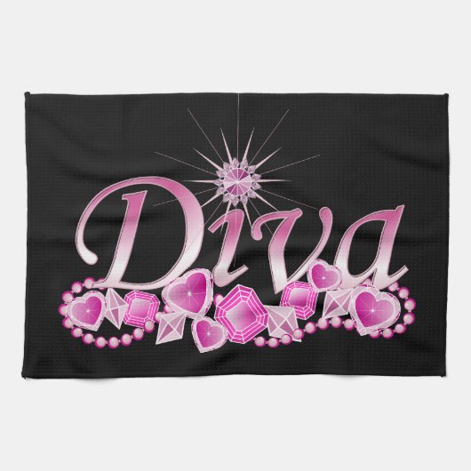 Diva Bling Theedoek (Horizontaal)