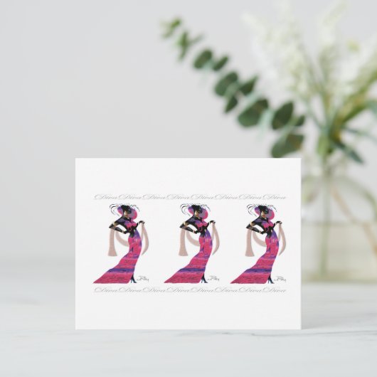 Diva Briefkaart (Staand voorkant)