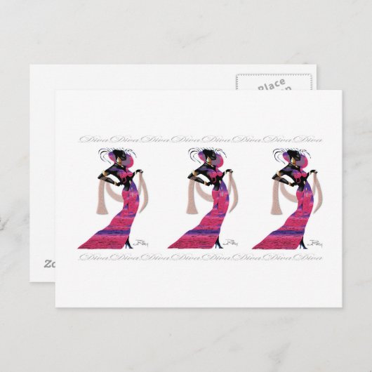 Diva Briefkaart (Voorkant / Achterkant)