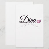 Diva Briefpapier (Voorkant / Achterkant)