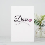 Diva Briefpapier (Staand voorkant)