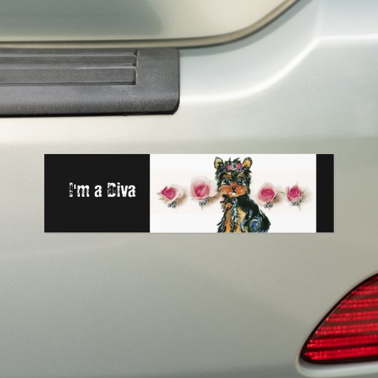 Diva Bumpersticker (Op auto)
