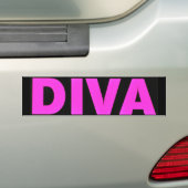 Diva Bumpersticker (Op auto)