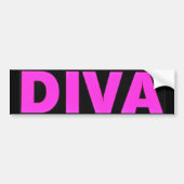 Diva Bumpersticker (Voorkant)
