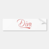 diva bumpersticker (Voorkant)