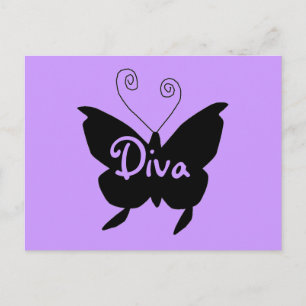 Diva Butterfly Briefkaart