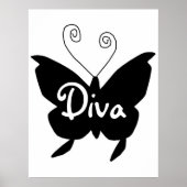 Diva Butterfly Poster (Voorkant)