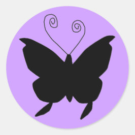 Diva Butterfly Ronde Sticker