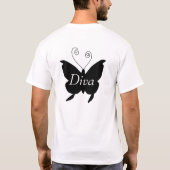 Diva Butterfly T-Shirt (Achterkant)