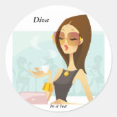 Diva Cafe Stickers (Voorkant)