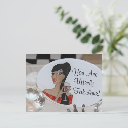 Diva Cake Picks Briefkaart (Staand voorkant)