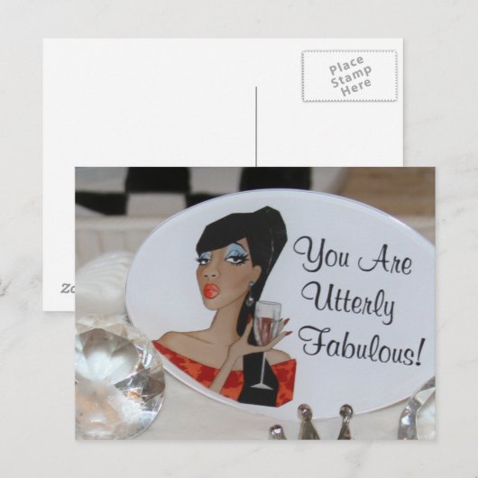 Diva Cake Picks Briefkaart (Voorkant / Achterkant)