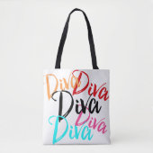 "Diva"-Canvas tas (Voorkant)