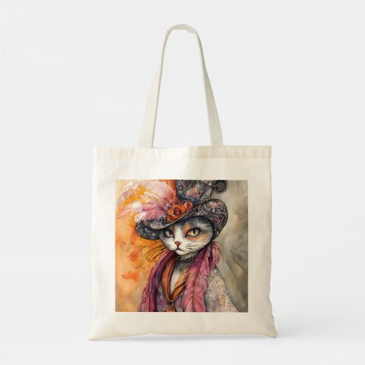 Diva Cat Tote Bag (Achterkant)
