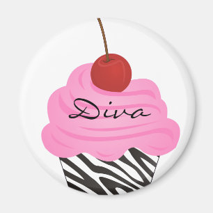 Diva Cupcake Magneet