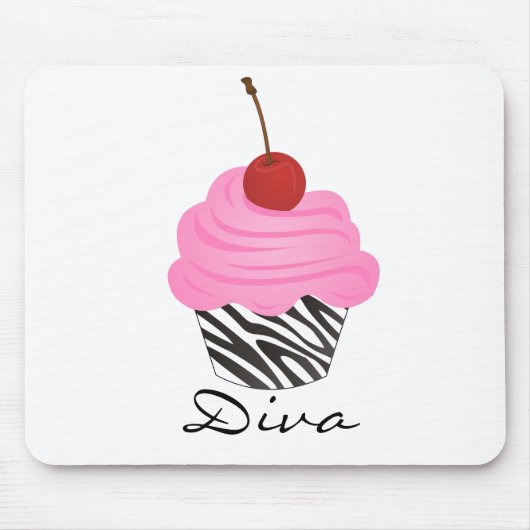 Diva Cupcake Muismat (Voorkant)