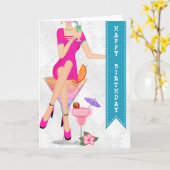 Diva de Kaart van de Verjaardag (Gele Bloem)