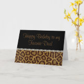 Diva de Kaart van de Verjaardag van de Luipaard (Gele Bloem)