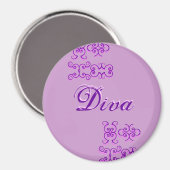 Diva Designer Name II Magnet (Voorkant / Achterkant)