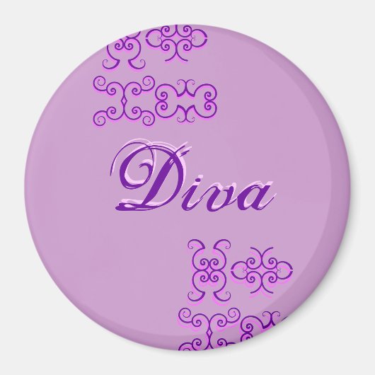 Diva Designer Name II Magnet (Voorkant)