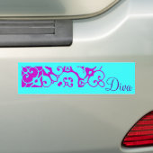 Diva Designer Name III Bumpersticker (Op auto)