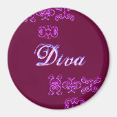 Diva Designer Name IV Magnet (Voorkant)