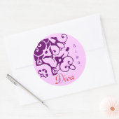 Diva Designer Name Sticker (Envelop)
