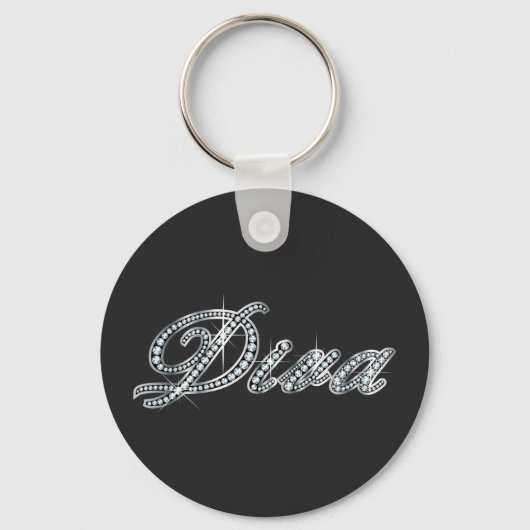 Diva "Diamond Bling" Sleutelhanger (Voorkant)
