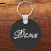 Diva "Diamond Bling" Sleutelhanger (Voorkant)