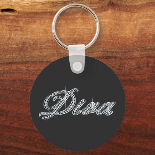 Diva "Diamond Bling" Sleutelhanger (Voorkant)