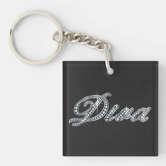 Diva "Diamond Bling" Sleutelhanger (Voorkant)