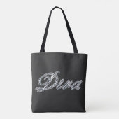 Diva "Diamond Bling" Tote Bag (Achterkant)