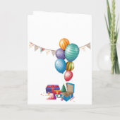 Diva die bubbelgom blaast Gefeliciteerd Kaart (Achterkant)