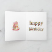 Diva die bubbelgom blaast Gefeliciteerd Kaart (Binnen)