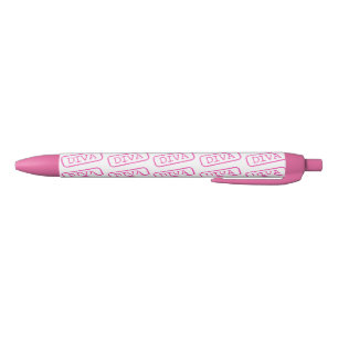 DIVA DIVA DIVA ZWARTE INKT PEN