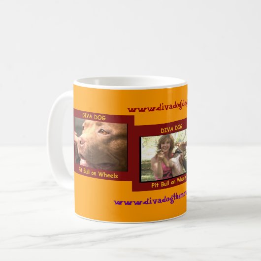 DIVA DOG Coffee Mok versie 2 (Voorkant links)