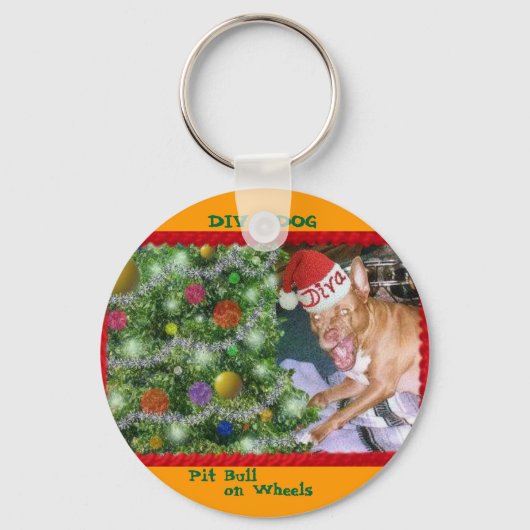 DIVA DOG "Kerstkerkoraal"-Sleutelhanger Sleutelhanger (Voorkant)