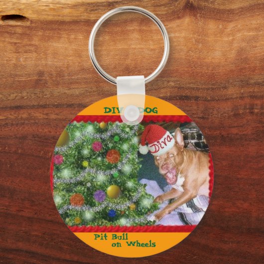 DIVA DOG "Kerstkerkoraal"-Sleutelhanger Sleutelhanger (Voorkant)