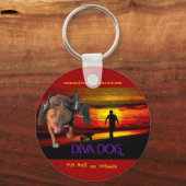 DIVA DOG Poster Logo Sleutelhanger versie 2 (Voorkant)