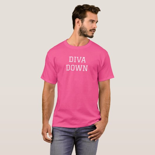 Diva Down T-shirt (Voorkant volledig)