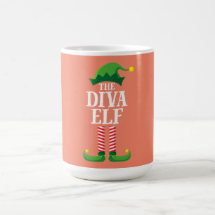 Diva Elf Matching Family Group kerstparty Koffiemok