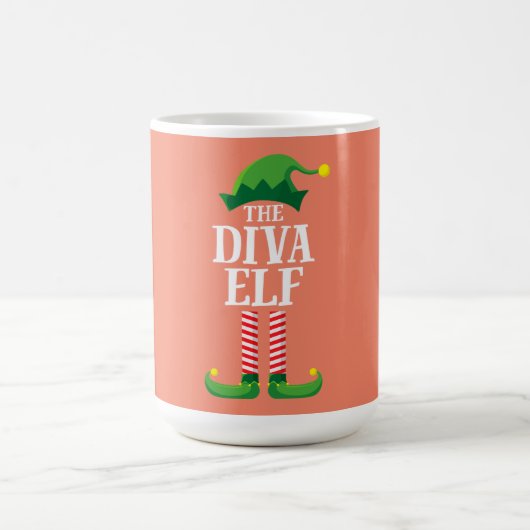 Diva Elf Matching Family Group kerstparty Koffiemok (Center)
