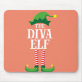 Diva Elf Matching Family Group kerstparty Muismat (Voorkant)