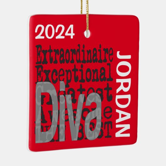 Diva Extraordinaire CUSTOM Keramisch Ornament (Rechts)