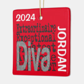 Diva Extraordinaire CUSTOM Keramisch Ornament (Links)