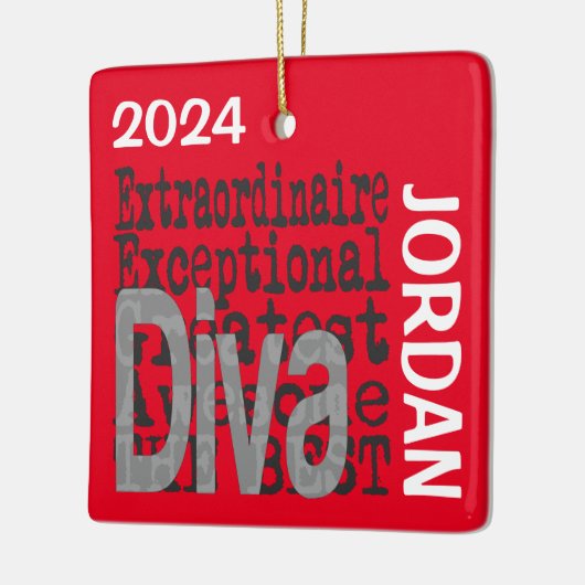Diva Extraordinaire CUSTOM Keramisch Ornament (Links)