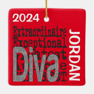 Diva Extraordinaire CUSTOM Keramisch Ornament