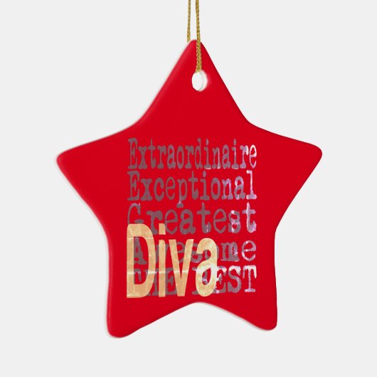 Diva Extraordinaire Keramisch Ornament (Rechts)