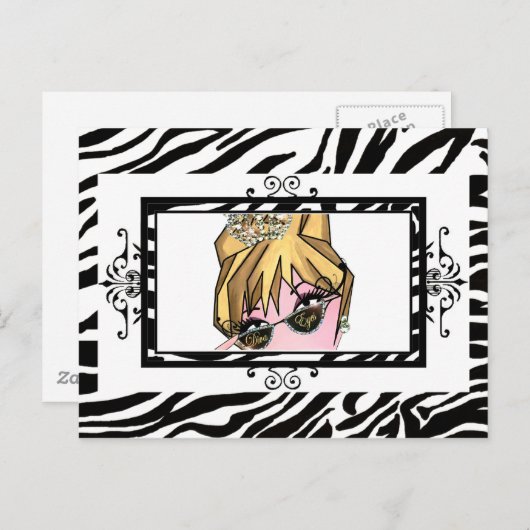 Diva Eyes briefkaarten (Voorkant / Achterkant)