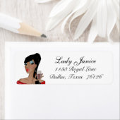 Diva Fabulous Address Label (Insitu)